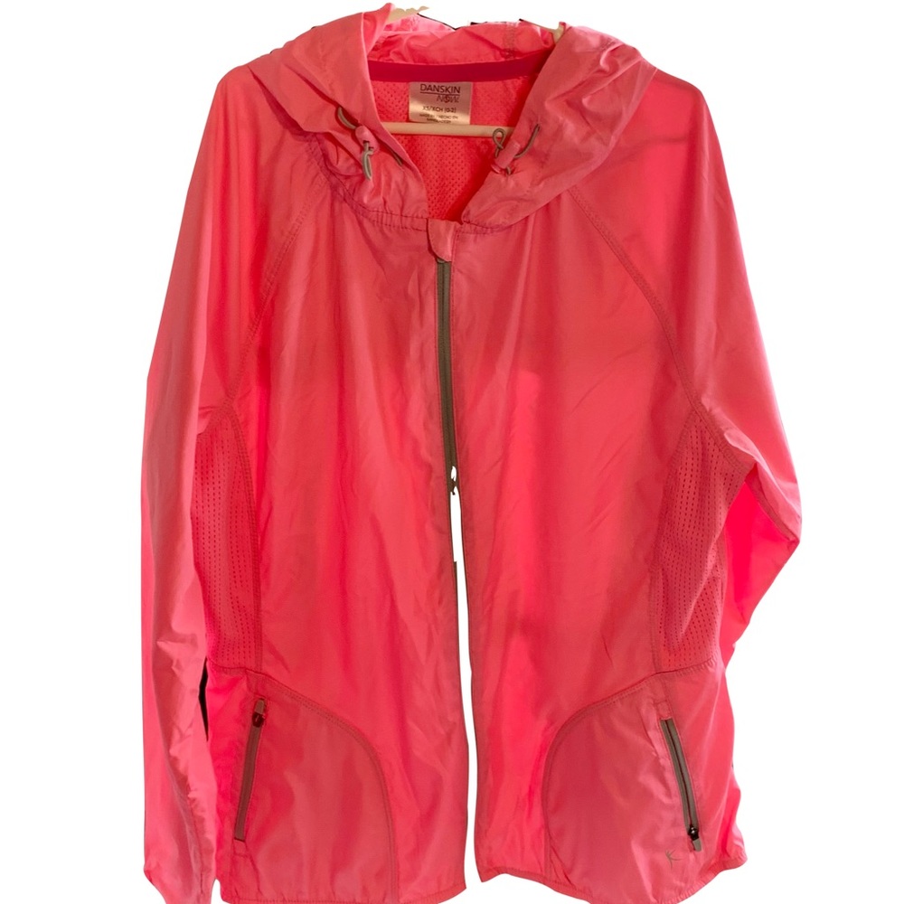 Pink Danskin Now Light Windbreaker Jacket